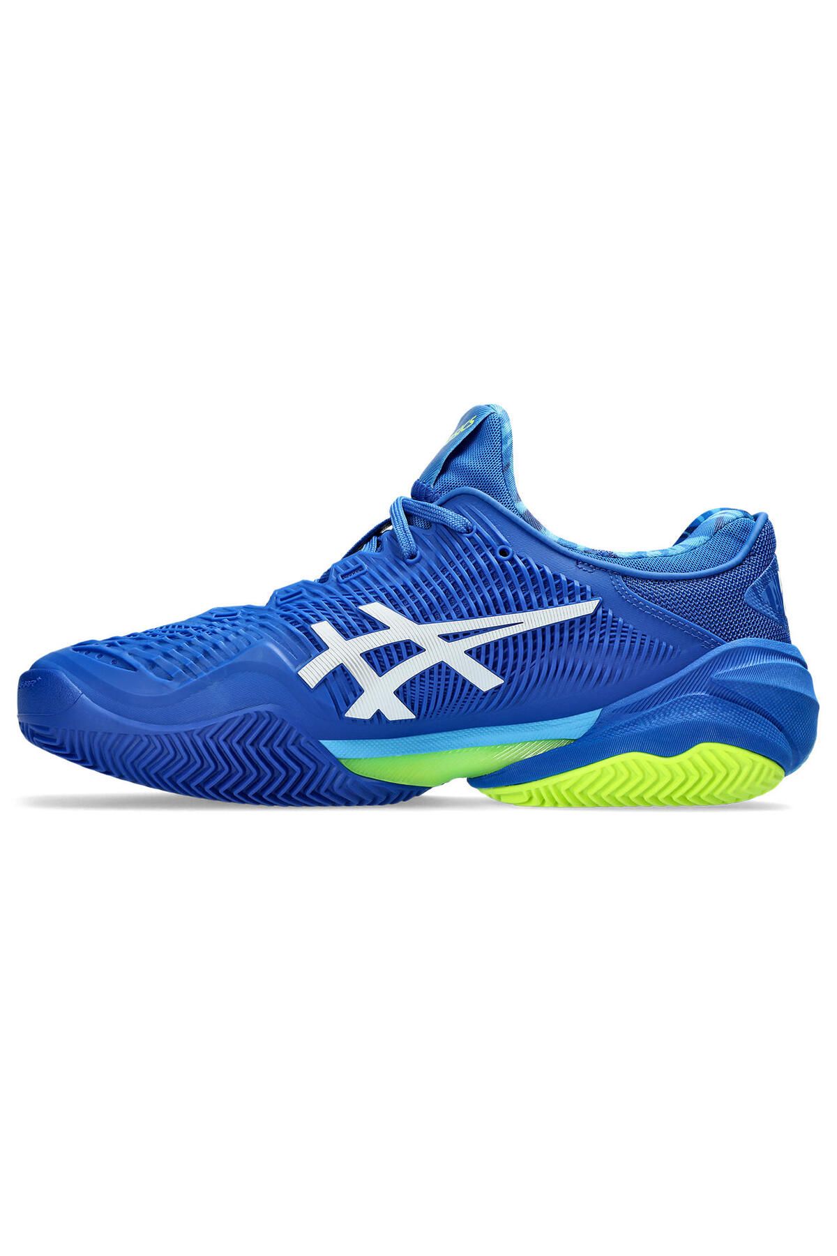 کفش تنیس آبی مردانه کورت FF 3 Novak Clay 's Navy Blue Tennis 1041A364 400 Asics
