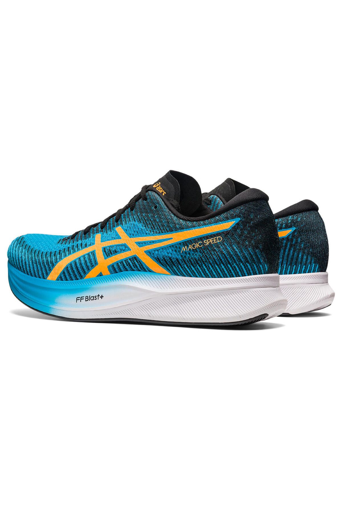 Asics-حذاء الجري ماجيك سبيد 2 للرجال باللون الأزرق 1011b443-400 4