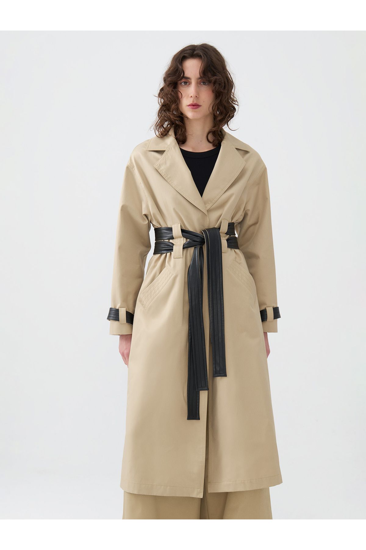 Nocturne-Belted Double Sided Trench Coat 1