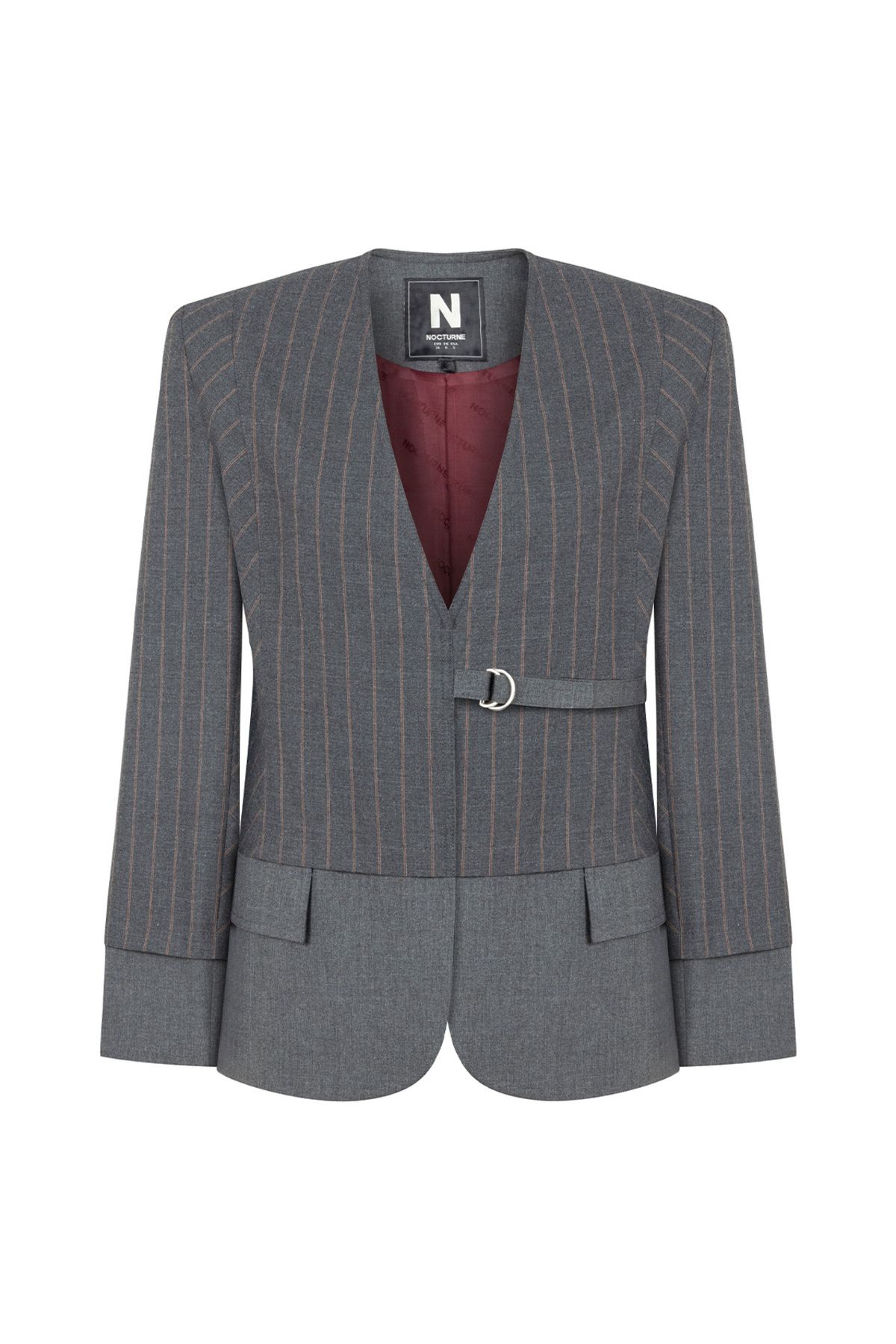 Nocturne-Padded Striped Jacket 4