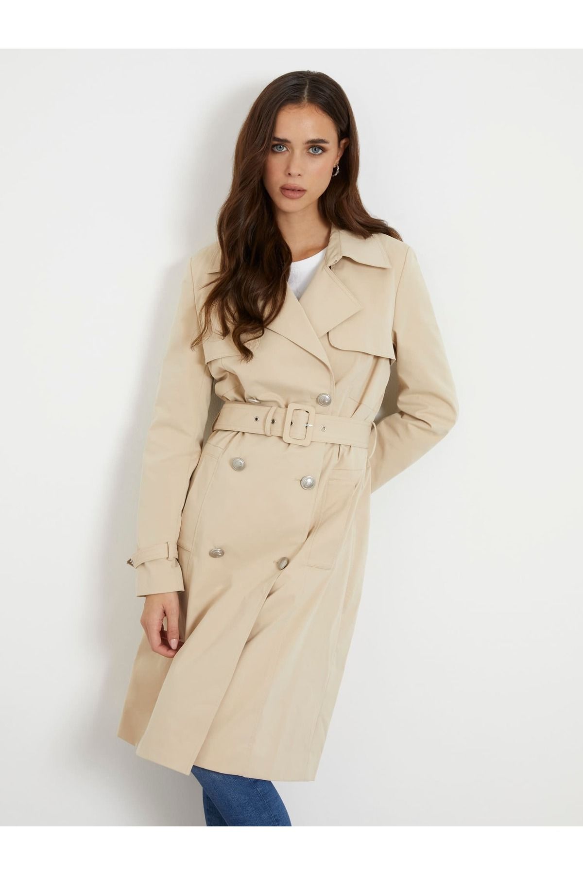 Guess Asia Women s Trench Coat Trendyol