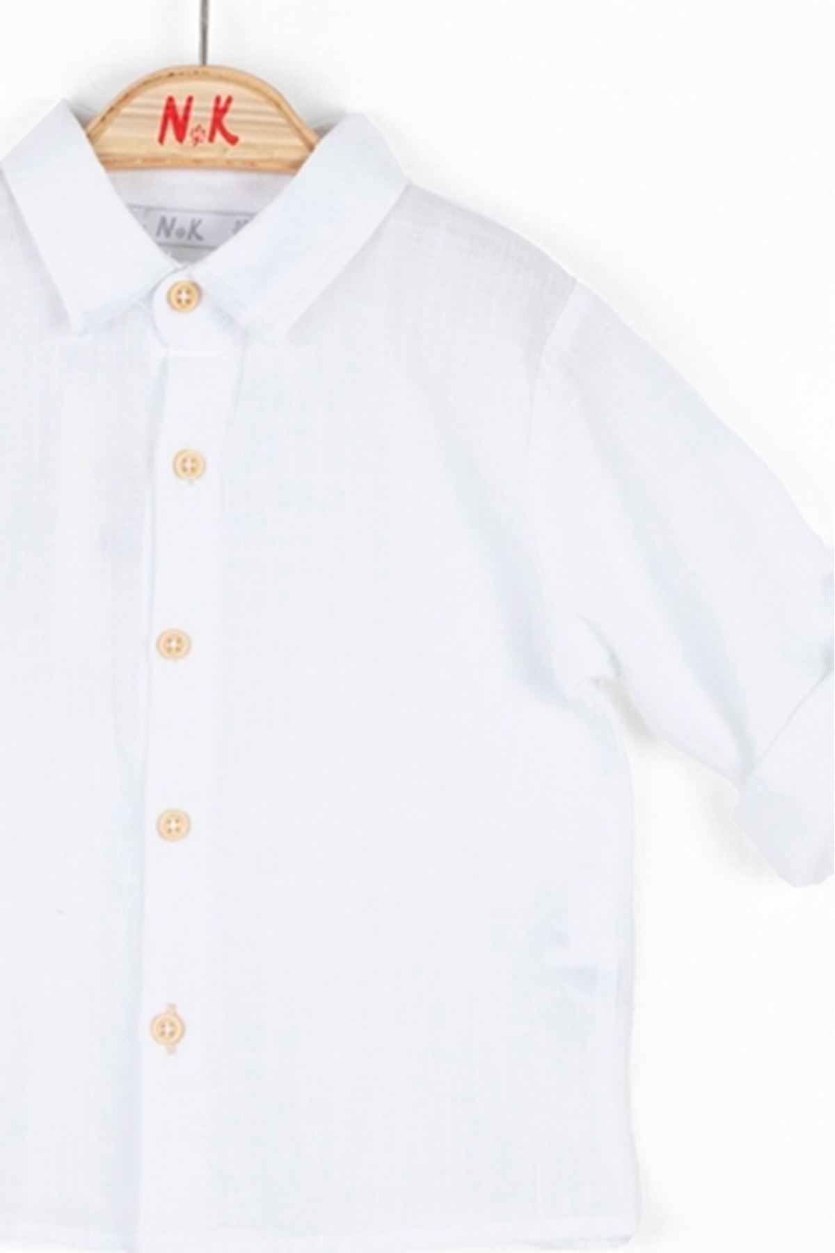 Nk Kids Nk Kıds 46617-viva Gömlek 1/4 Beyaz fotoğrafı 3 (önizleme)