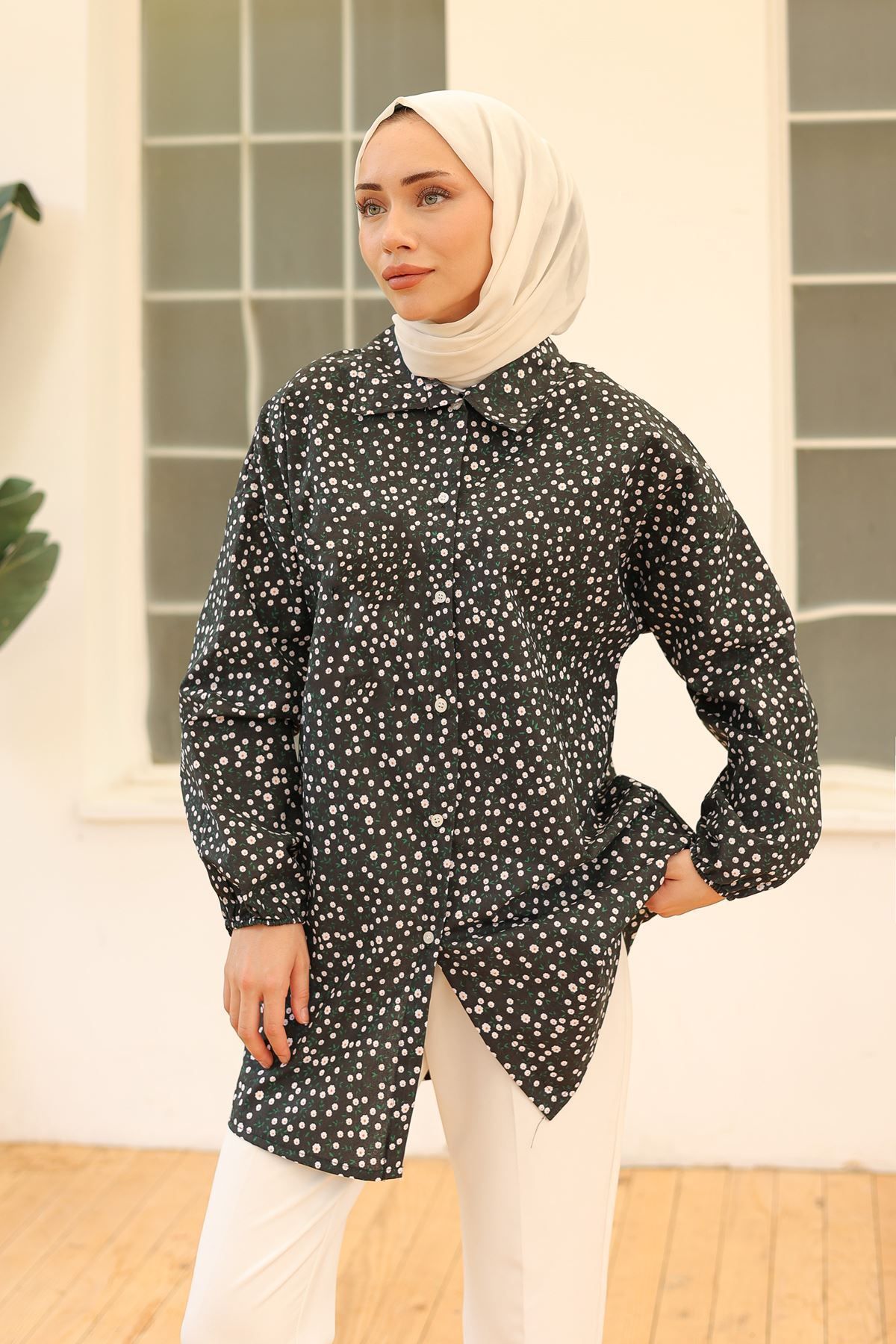 Glamour-Black Patterned Shirt - 10046.1778 3