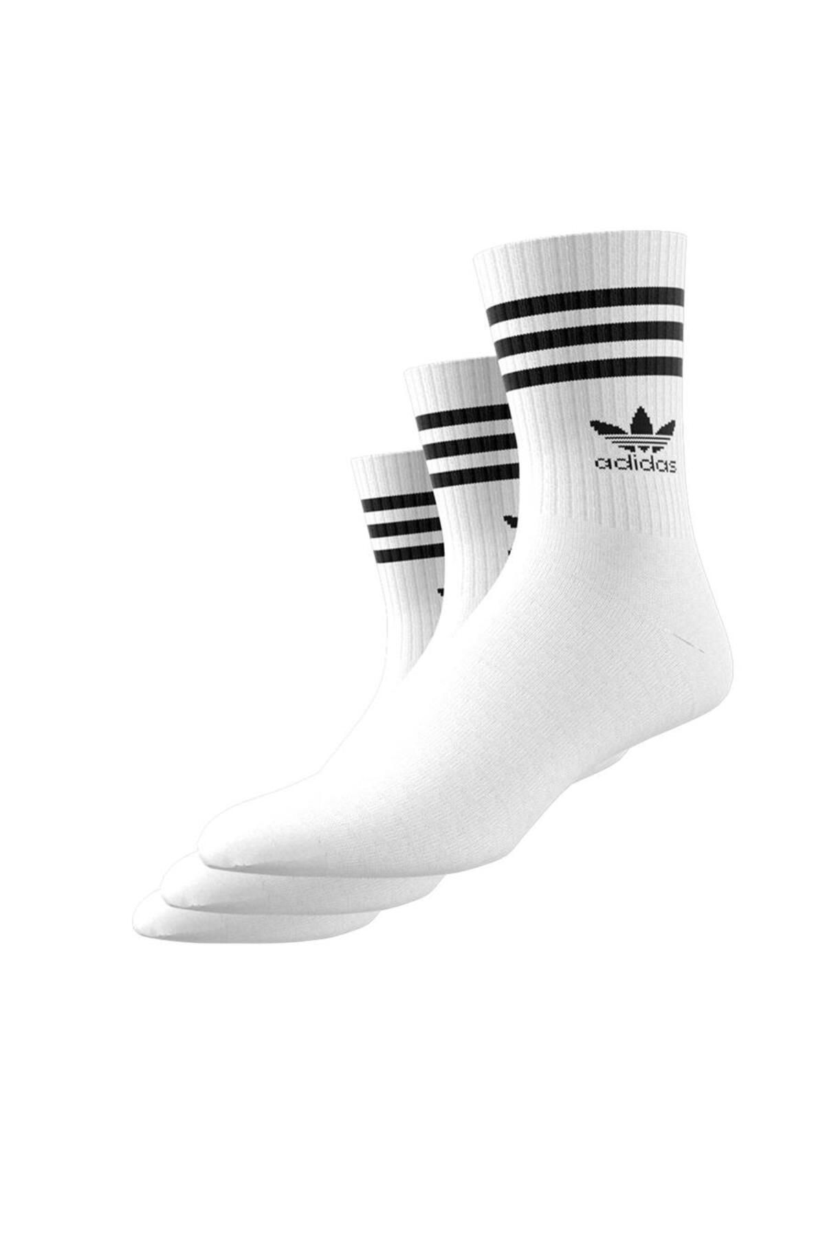 جوراب سفید مردانه و زنانه XL اورجینال adidas