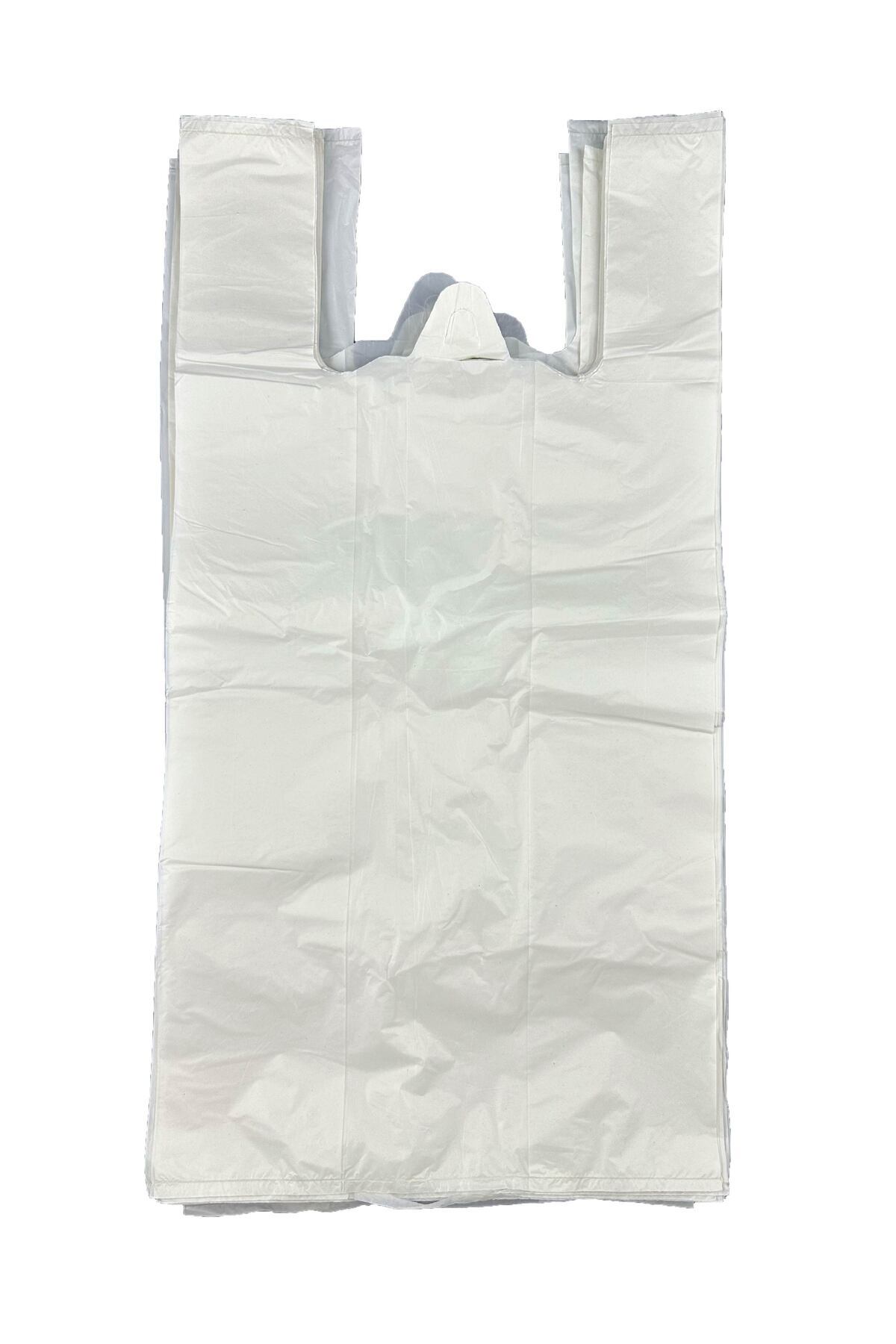 Home 1 KG Kalın Beyaz Poşet Büyük Boy Hışır Atlet Poşet Market Manav Poşeti Çöp Poşeti
