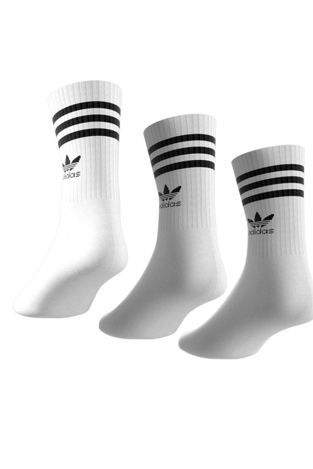جوراب سفید مردانه و زنانه XL اورجینال adidas