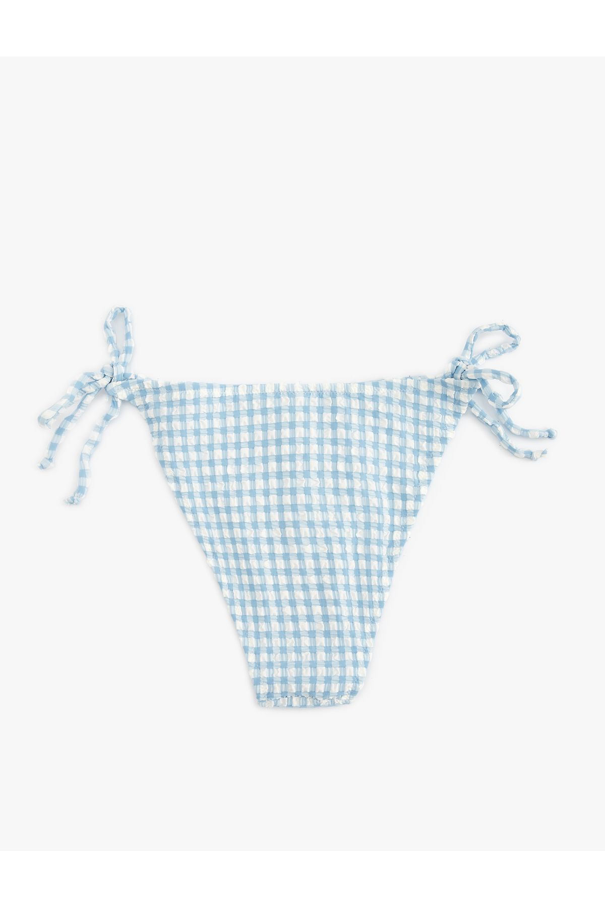 Koton-Gingham String Micro Bikini Bottom 2