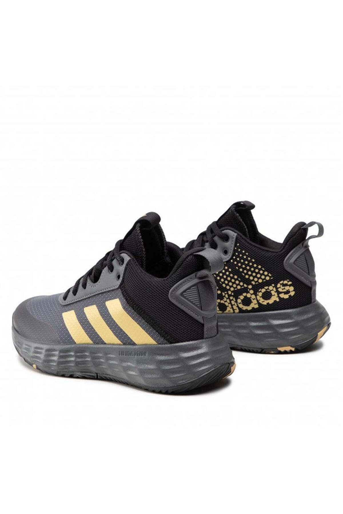 adidas Ownthegame Erkek Gri Basketbol Ayakkabısı görsel 5