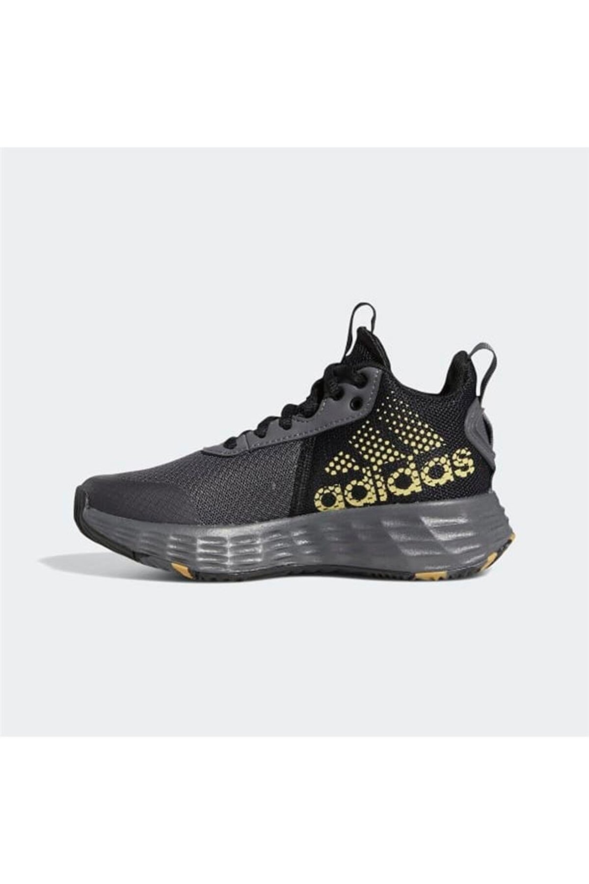 adidas Ownthegame Erkek Gri Basketbol Ayakkabısı görsel 3