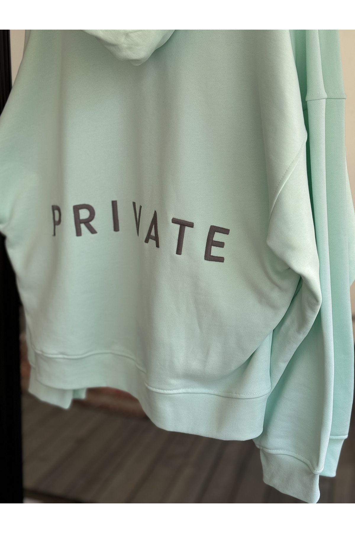 BYBASICMAN-Mint Green Heavyweight Private Embroidered Sweat BY-053 3