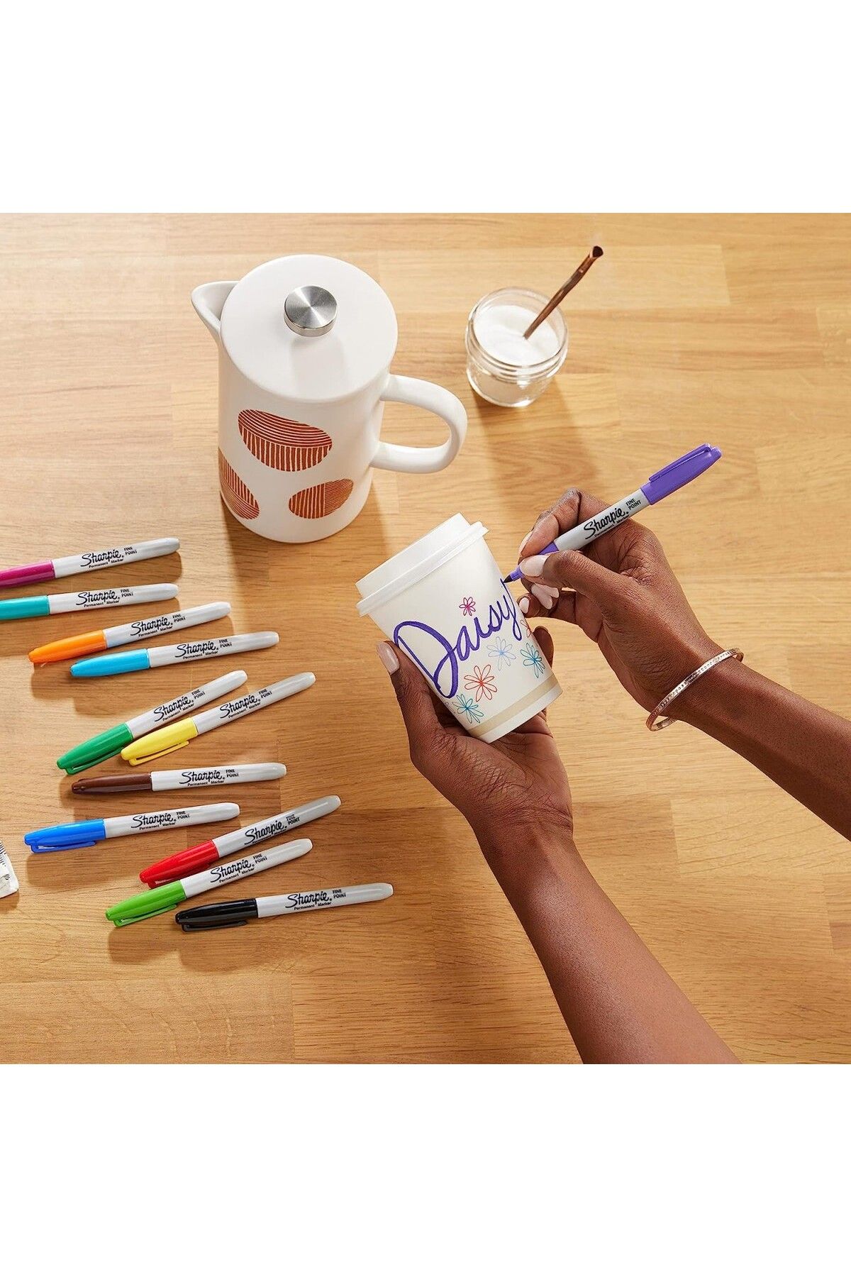 Sharpie-Fine 4'lü Yuvarlak Uç Permanent Markör Standart Renkler Set / 169734 4