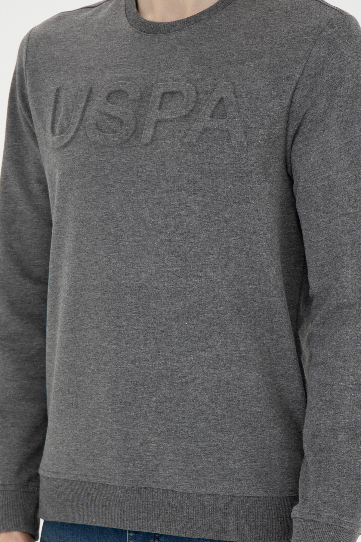 سویشرت مردانه یقه گرد | یو اس پولو U.S. Polo Assn. 933339 TR - تصویر 6