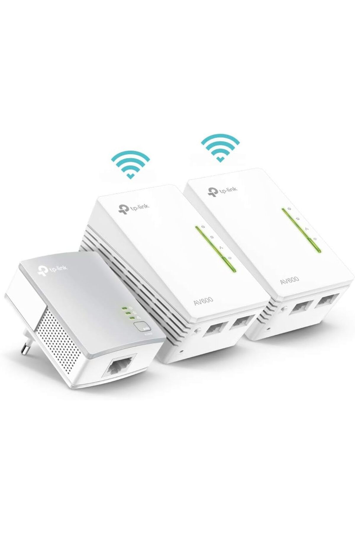 STOREMAX acelya WLAN Powerline Adaptörü Üçlü Set TL-WPA4220T KIT (WLAN 300Mbit/sn, AV600 Powerline, Wifi