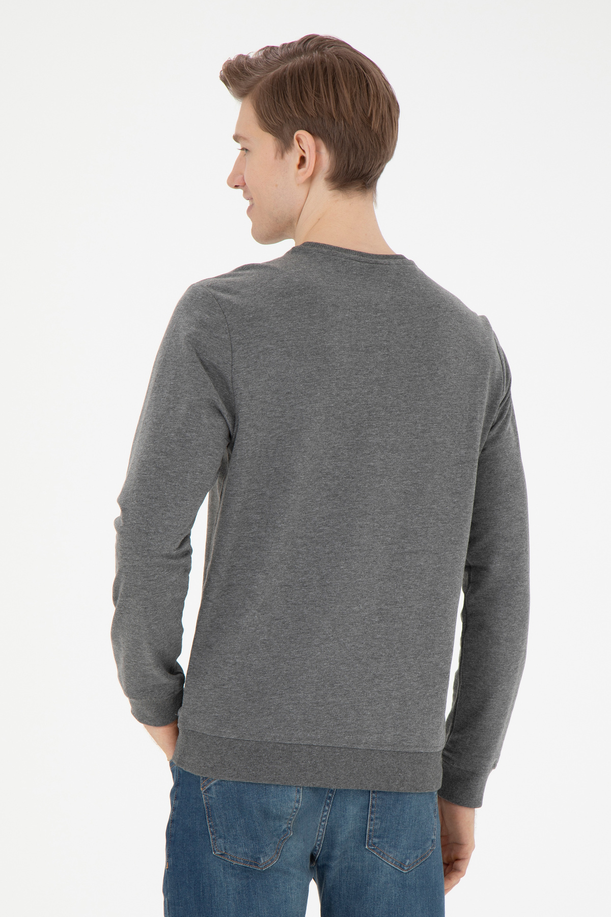 سویشرت مردانه یقه گرد | یو اس پولو U.S. Polo Assn. 933339 TR - تصویر 5