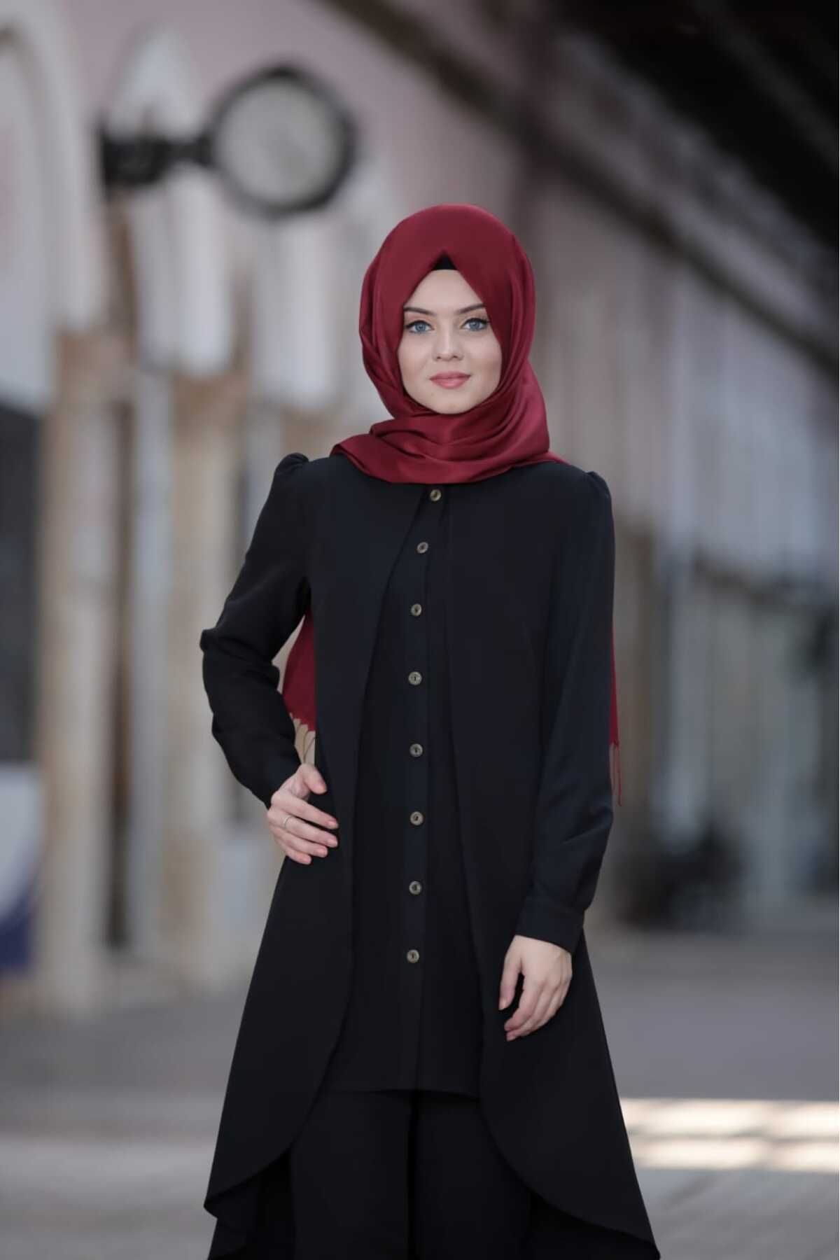 COXO Fashion`S Dilay Double Suit Black 5320