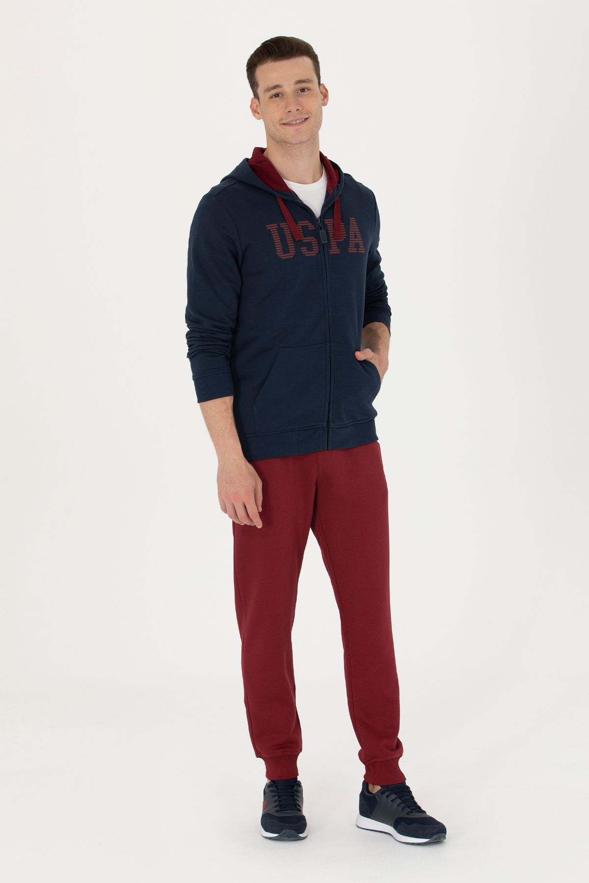 U.S. Polo Assn.-Men's Burgundy Sweatpants 50269408 -Vr014 3