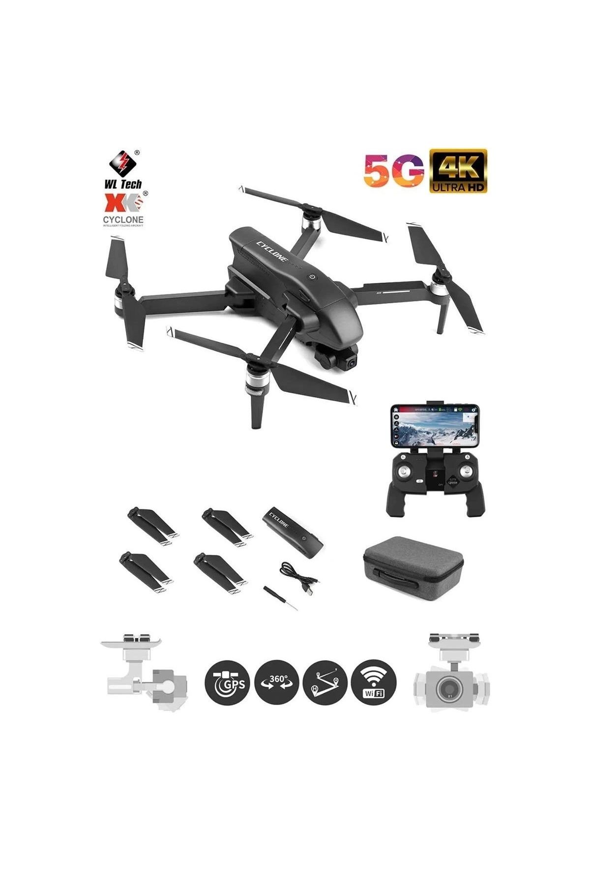 Genel Markalar Q868 Wltoys Drone 3 Km Menzil 4K  Full HD -Gepettoys