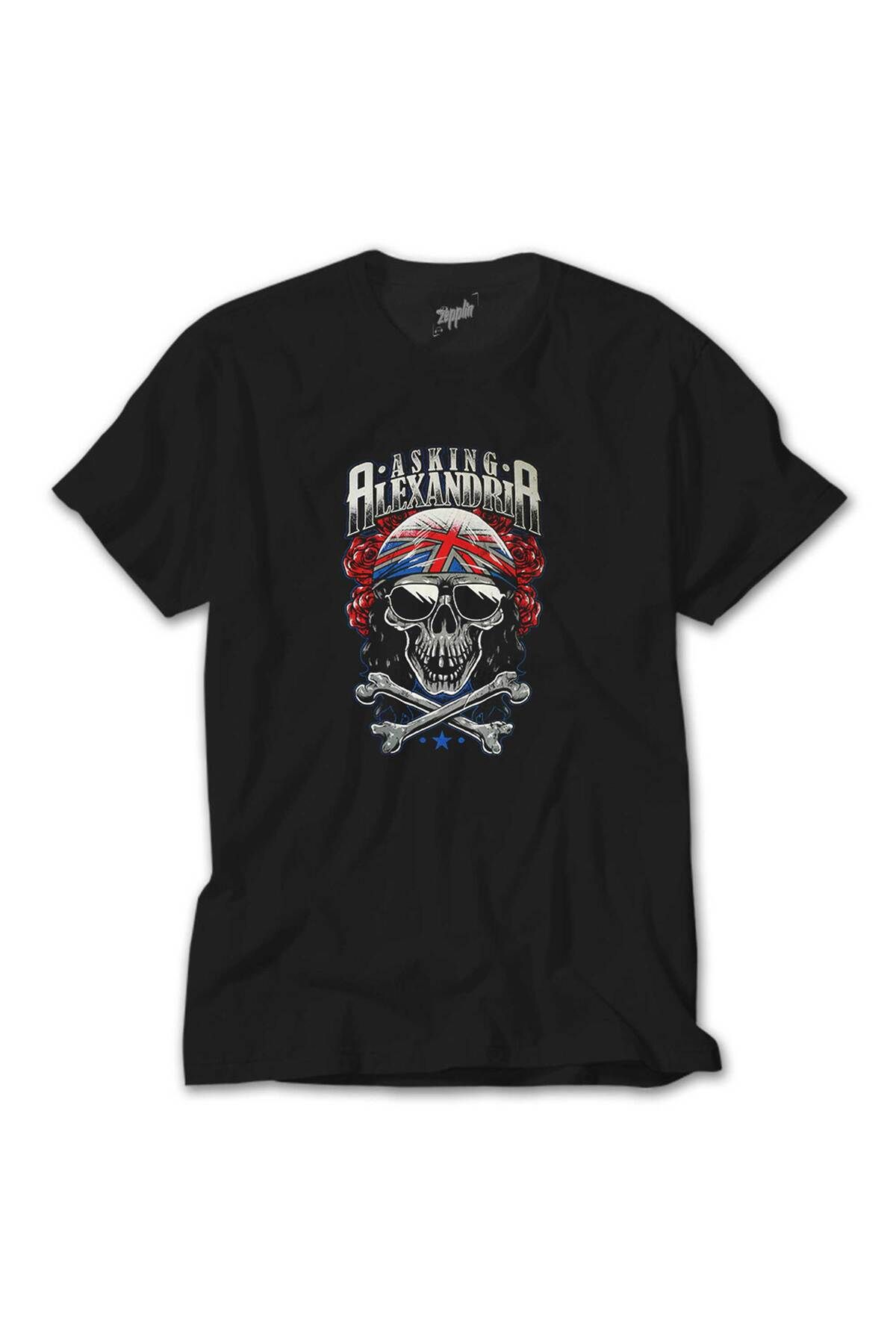 WAKHA Asking Alexandria Skull Siyah Tişört