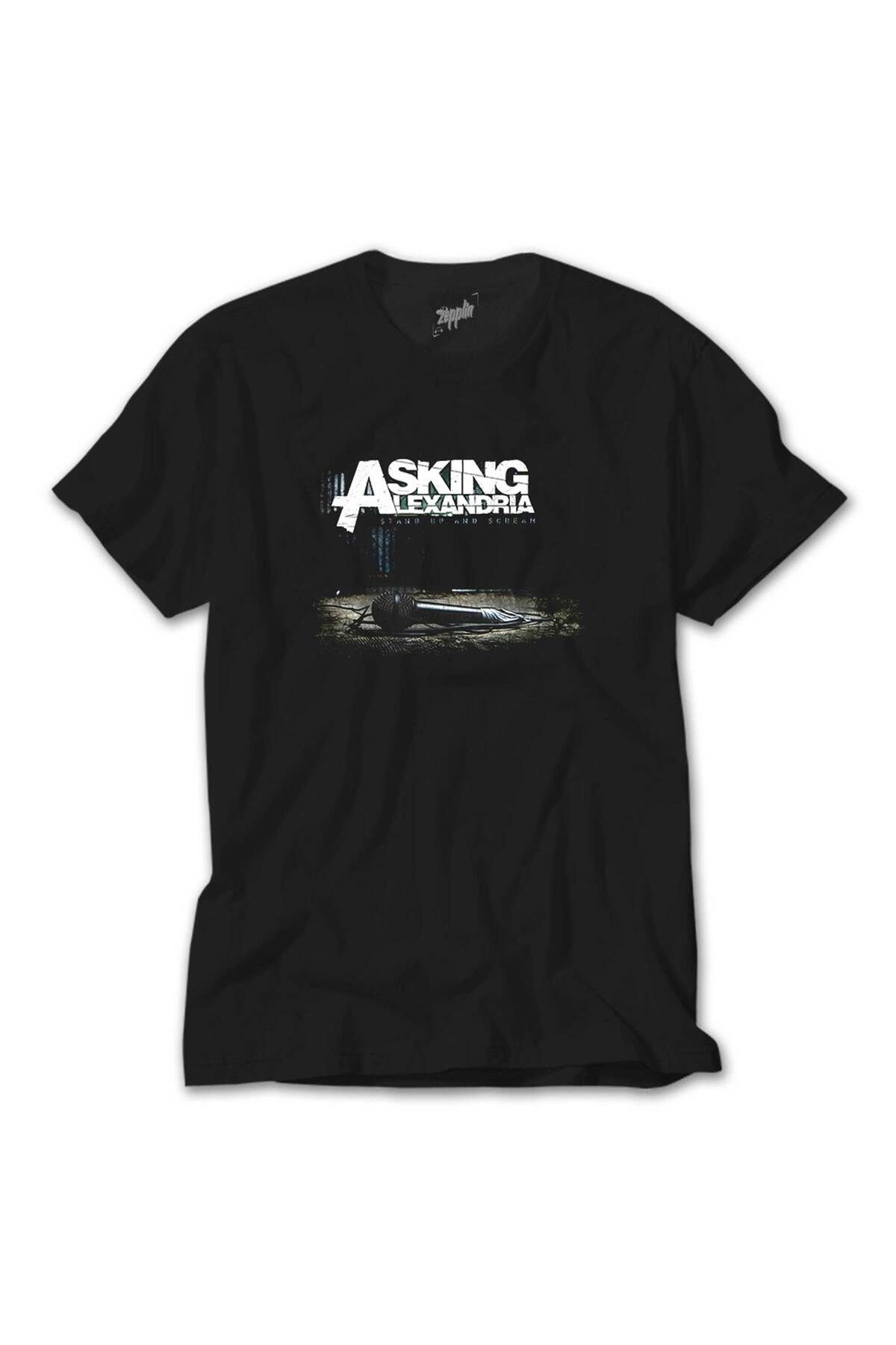 WAKHA Asking Alexandria Stand Up And Screen Siyah Tişört