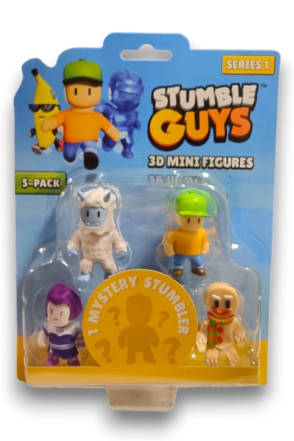TOYFEST-Stumble Guys Series 1 - 3D Mini 1 i Set of 5 Figures with Surprise - Lilith Yeti Gingerbread Mr Stumble 2