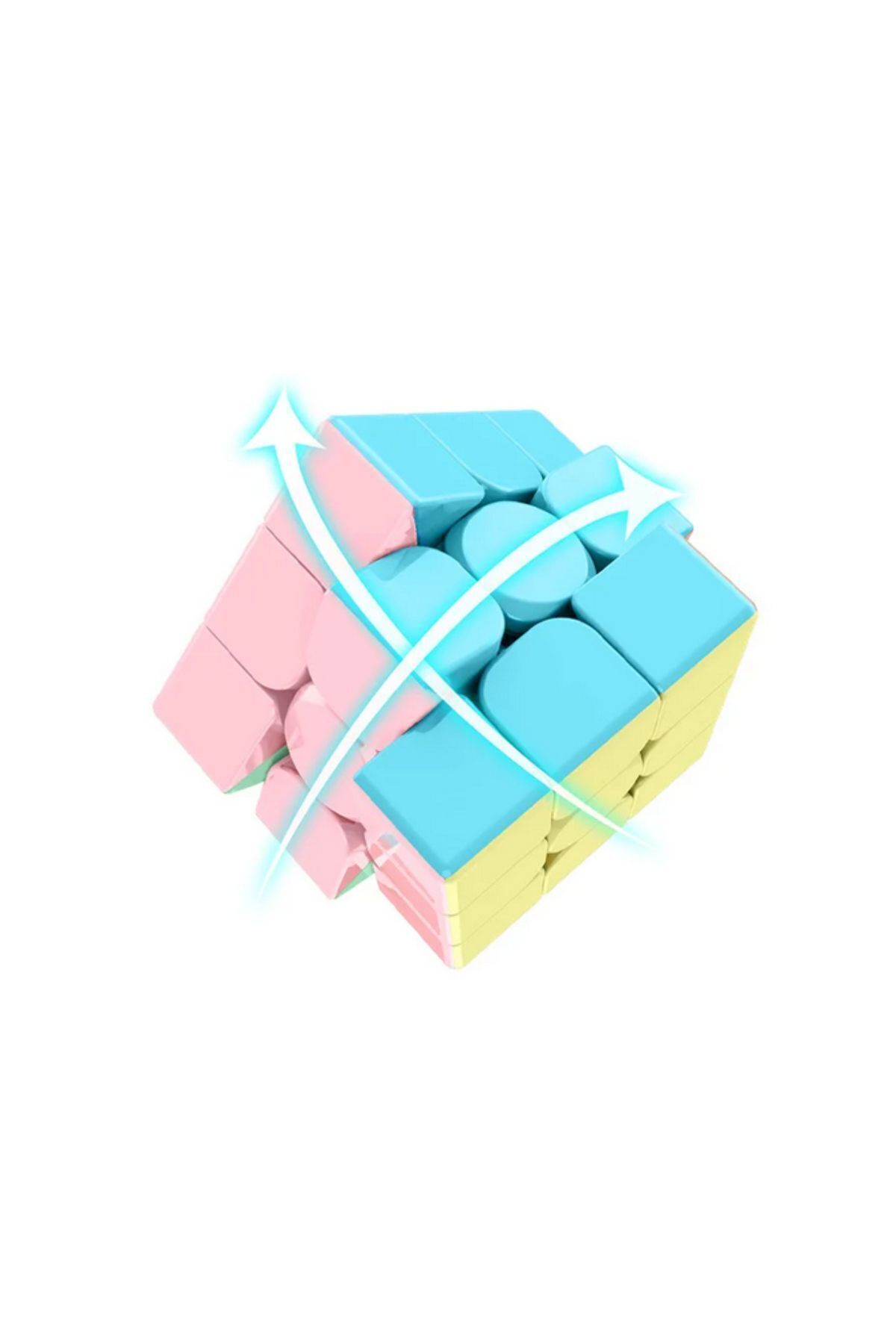 مجموعه مکعب مویو ۲×۲ و ۳×۳ و ۴×۴ و ۵×۵، چهار تکه، بدون برچسب، رنگ‌های پاستلی، مجموعه مکعب هوشمند