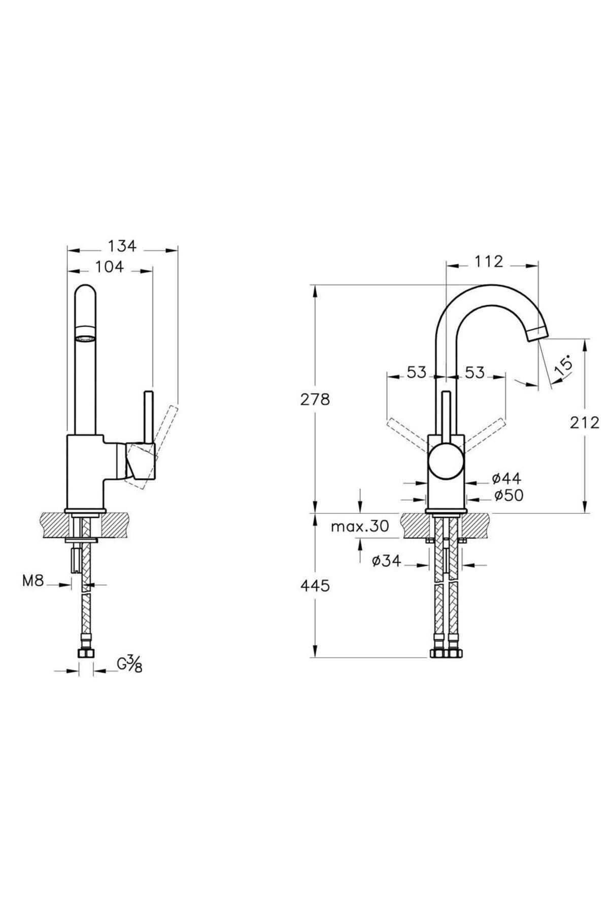 Artema-Minimax S Sink Faucet with Rotating Pipe Chrome A41999 2