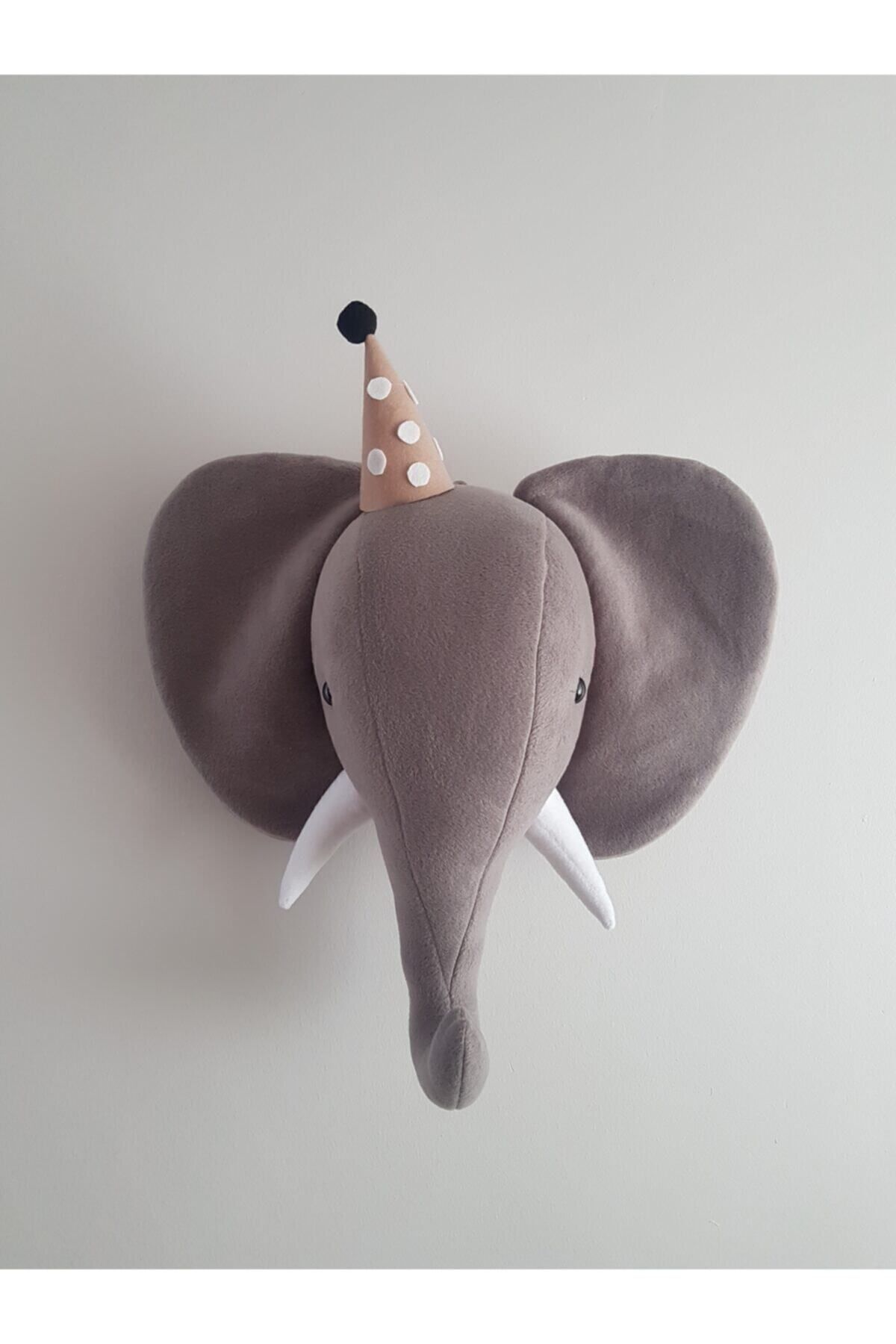 minibellababy Fil Büst Duvar Dekoru Gri / Sirkus