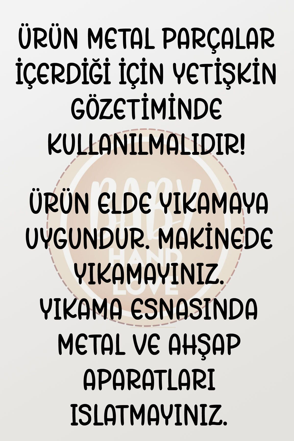 BABYHANDLOVE İsimli Ahşap Klipsli Ekru Taç Desen Emzik Askısı fotoğrafı 5 (önizleme)