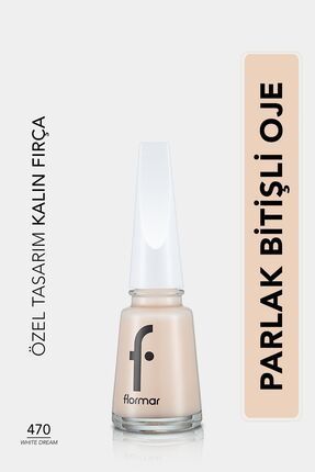 Flormar Nail Enamel Yüksek Pigmentli & Parlak Bitişli Oje Fne-470 Whıte Dream