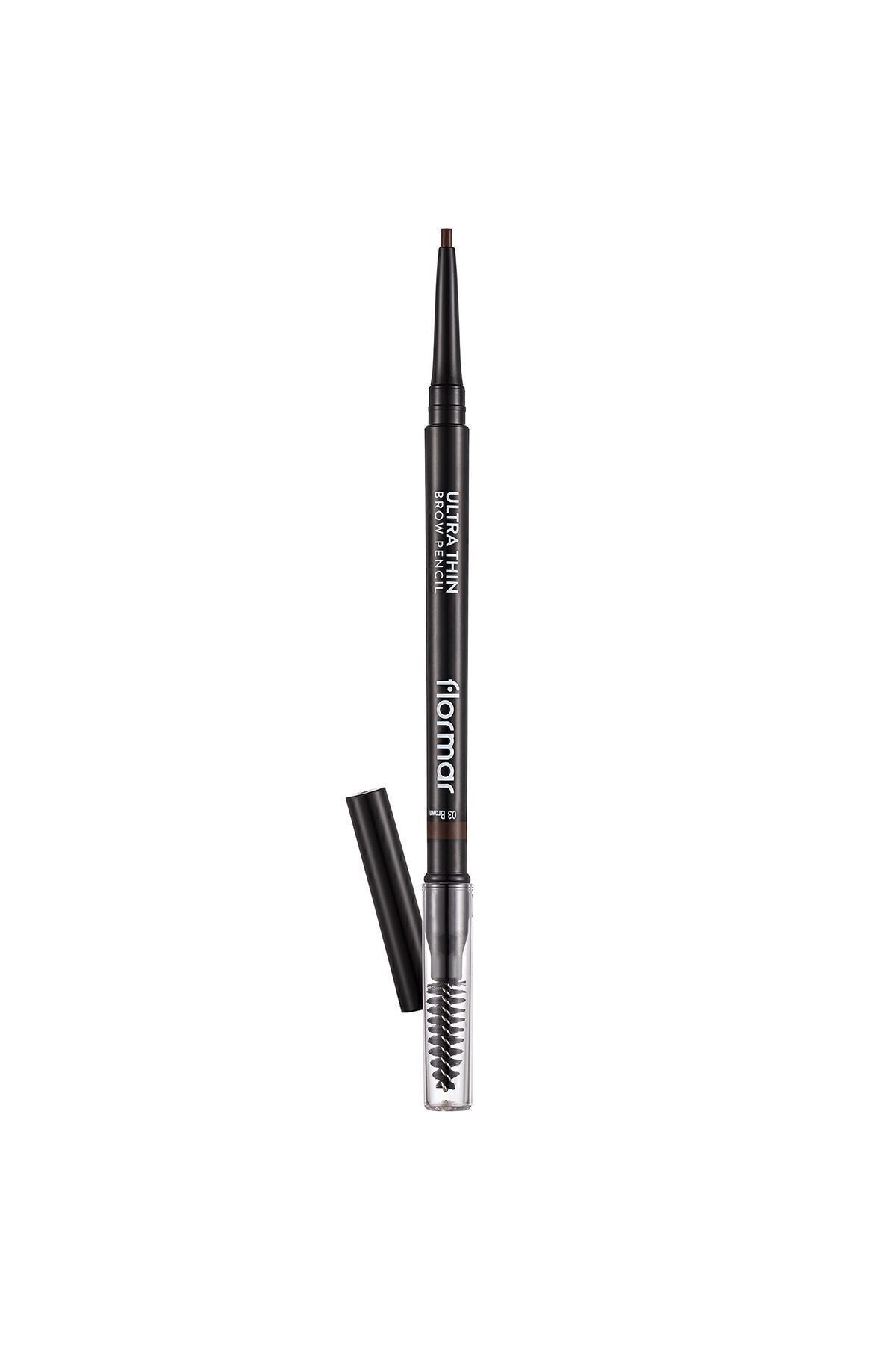 Flormar-Tx Eyebrow Ultra Thin Brow Pencil - 003 Brown -8690604572120 New Model Dese 2