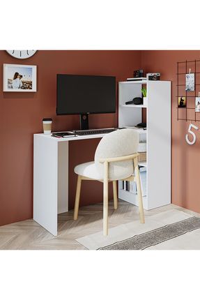 ROOMART Laura Raflı Çalışma Masası , Çocuk Çalışma Masası, Ofis Masası, Bilgi...