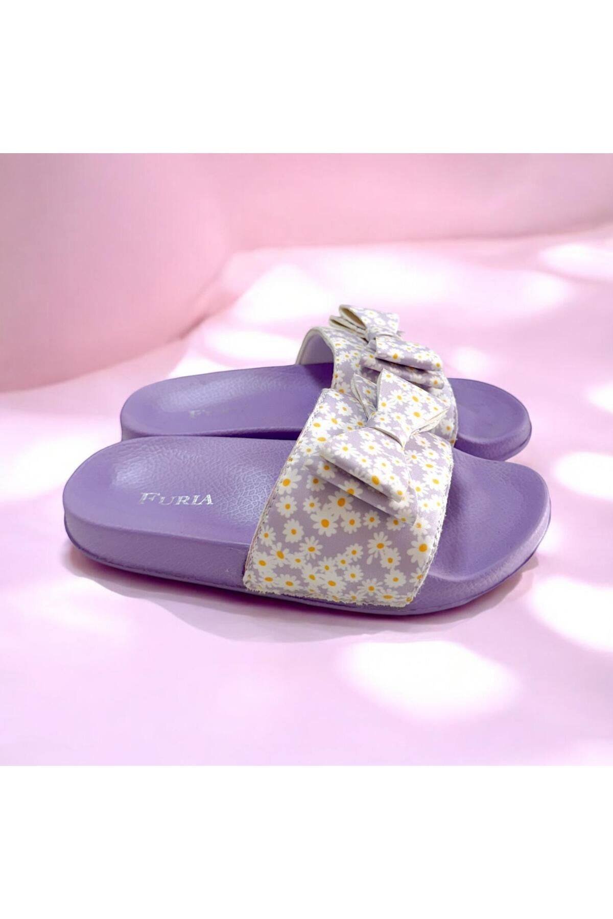 FURIA SHOES-شبشب منزلي فروي للفتيات 3