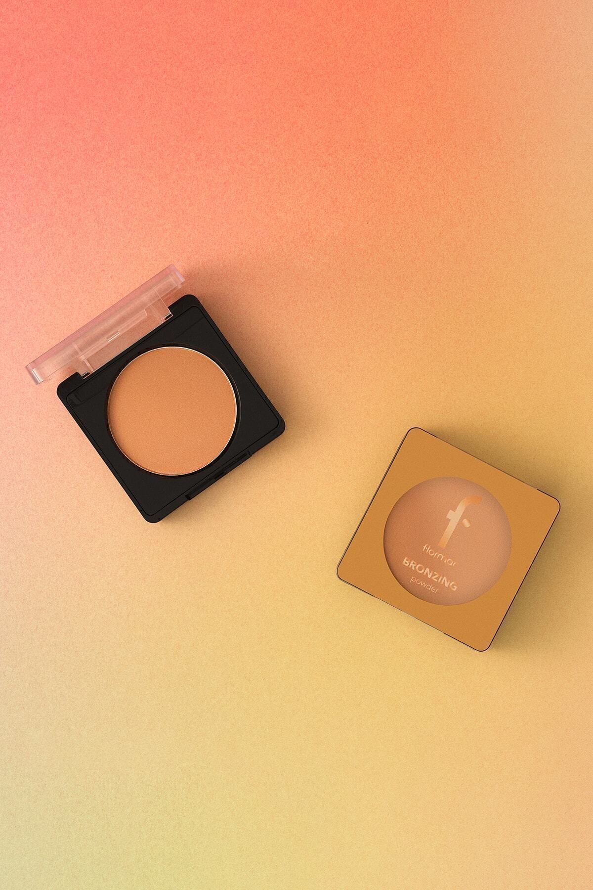 Flormar-Yoğun Pigmentli Işıltılı Bronzer (BAKIR BRONZ) - Bronzing Powder - 003 Copper Bronze - 8682536053419 7