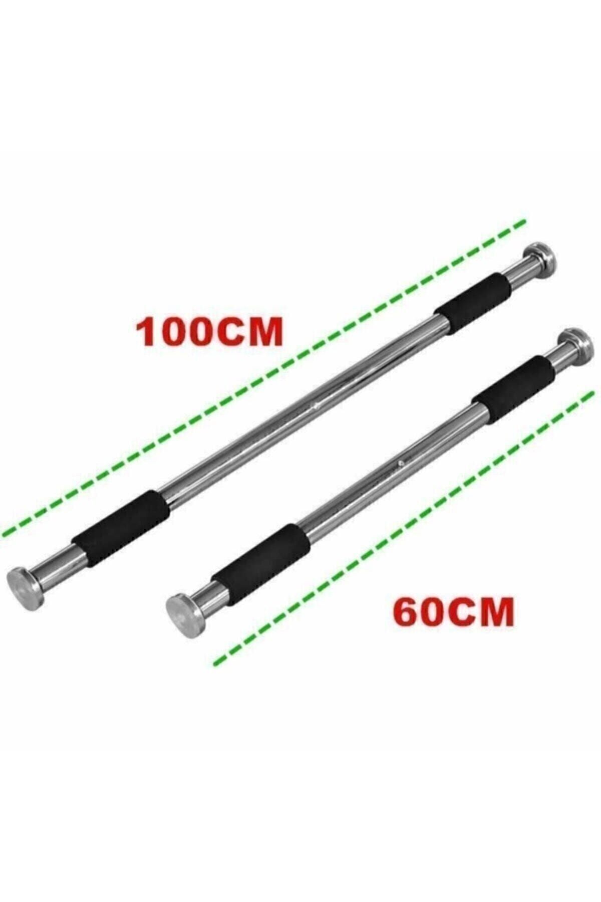 Barfiks Çubuğu 60-100 Cm Çift Süngerli Ayarlanabilir Barfiks Çekme Demiri Barfiks Aleti