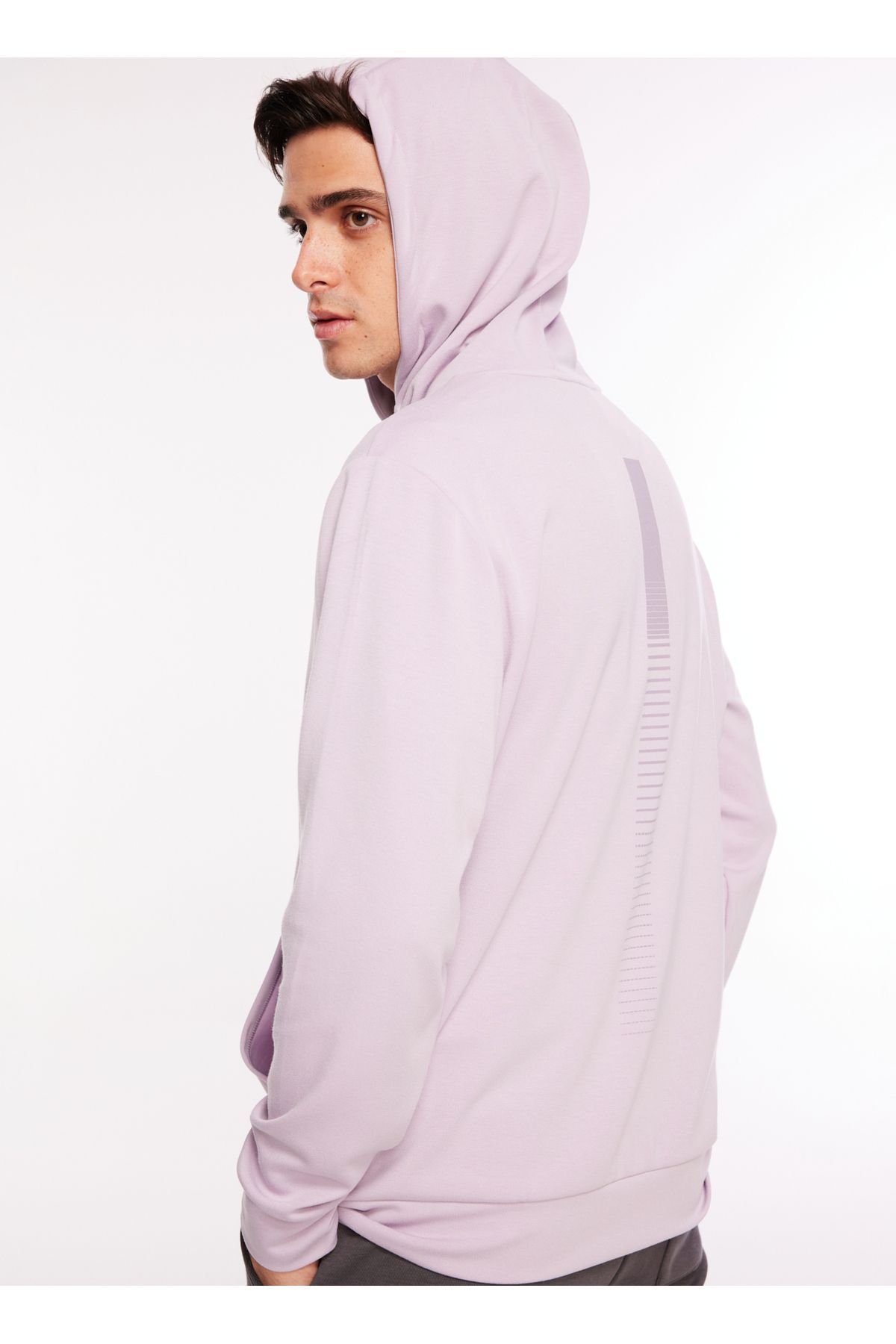 سویشرت مردانه بنفش فابریکا | 5003031370 اورجینال - تصویر 5