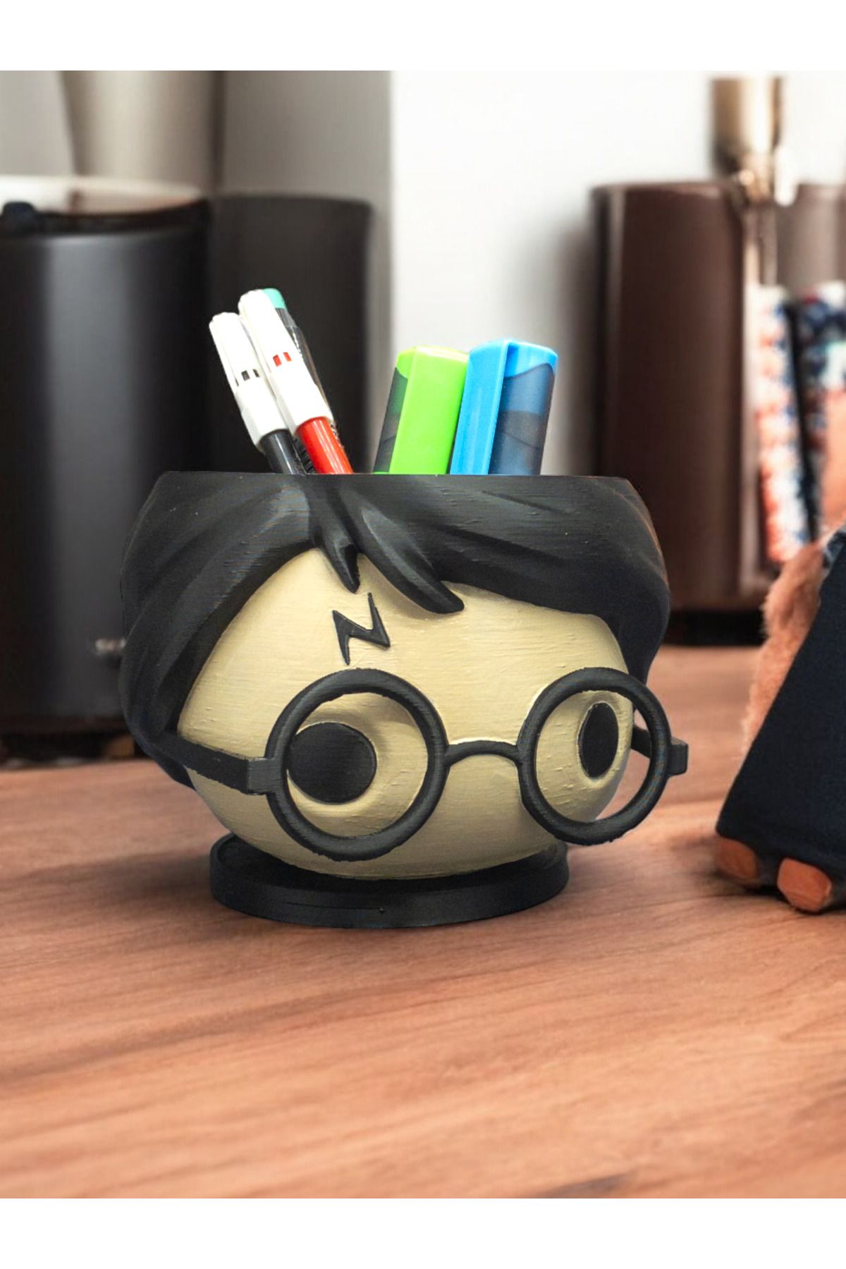 Megart Harry Potter Figürlü Kalemlik, Fırçalık & Masaüstü Organizer – Koleksiyonluk, Hogwarts Temalı Ürün