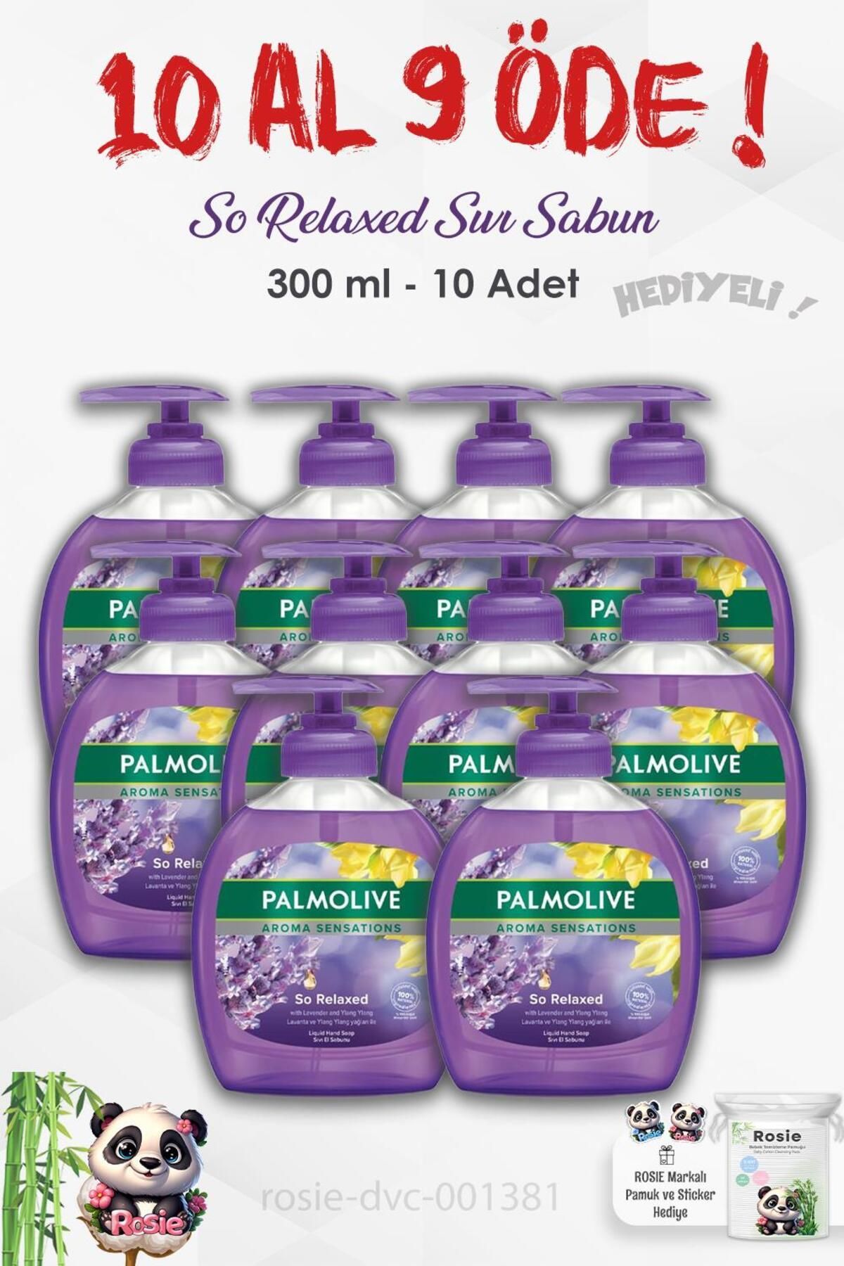 صابون مایع 300 میلی لیتری و رزی با 10 پرداخت 9 رایحه Sensations So Relaxed Palmolive