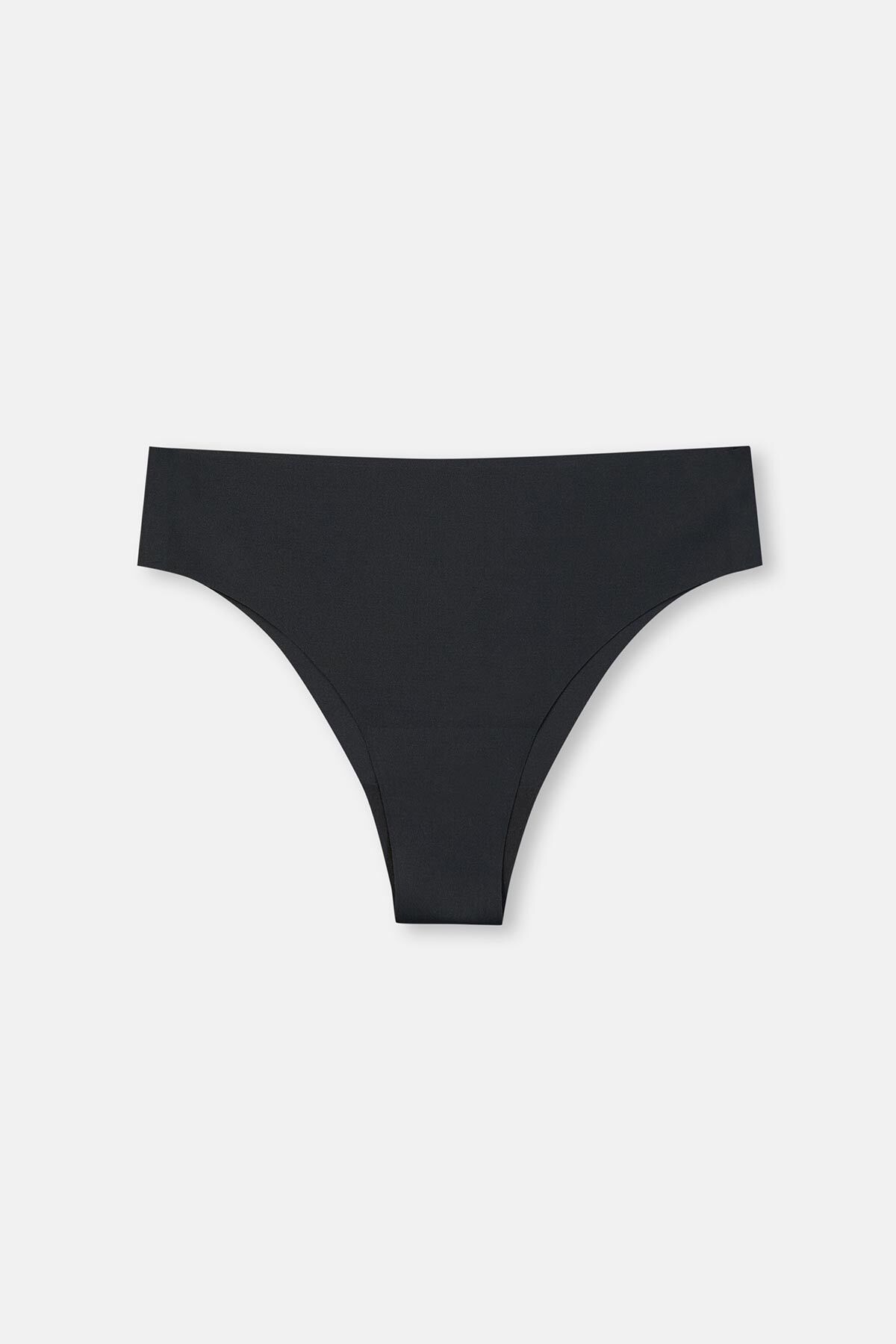 Dagi-5144Kc Laser Cut Black Brazilian Panties 5