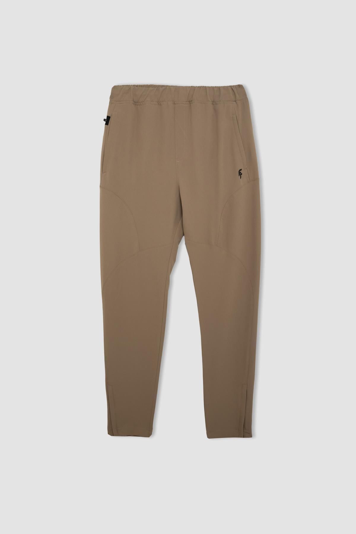 DeFacto-Fit Sportsman Jogger Sweatpants Slim Fit Slim Fit Woven Three Pocket Zippered Leg B2780Ax24Sm 1