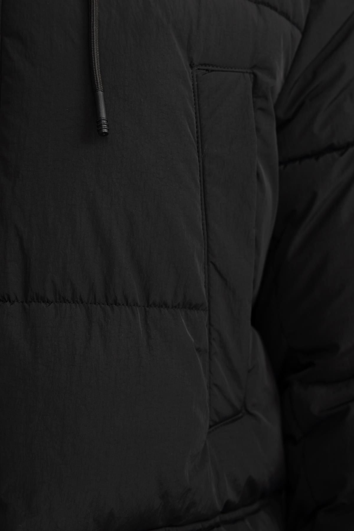 DeFacto-Wasserabweisender, aufblasbarer Parka mit Kapuze und Reißverschluss – Tasche A3694ax23wn 5