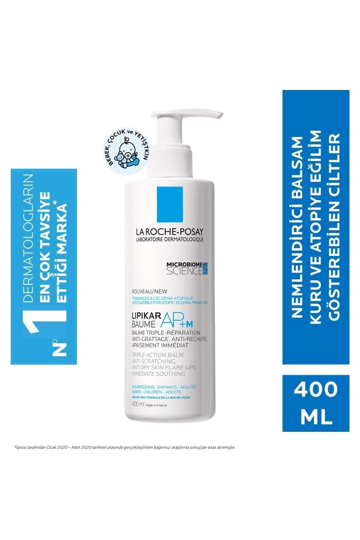 La Roche Posay بالم لیپیکار بوم AP+ M اسیدیال 400 میلی لیتر