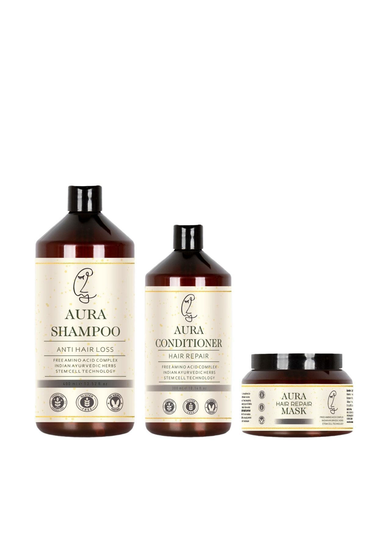AURA-Shampoo and Conditioner - Mask 1