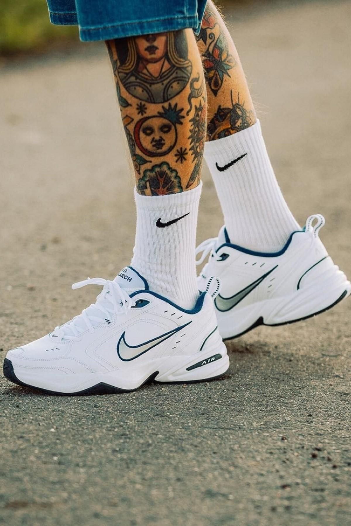 Nike Air Monarch Iv Lifestyle gym Erkek Beyaz Spor Ayakkab Fiyat Yorumlar Trendyol
