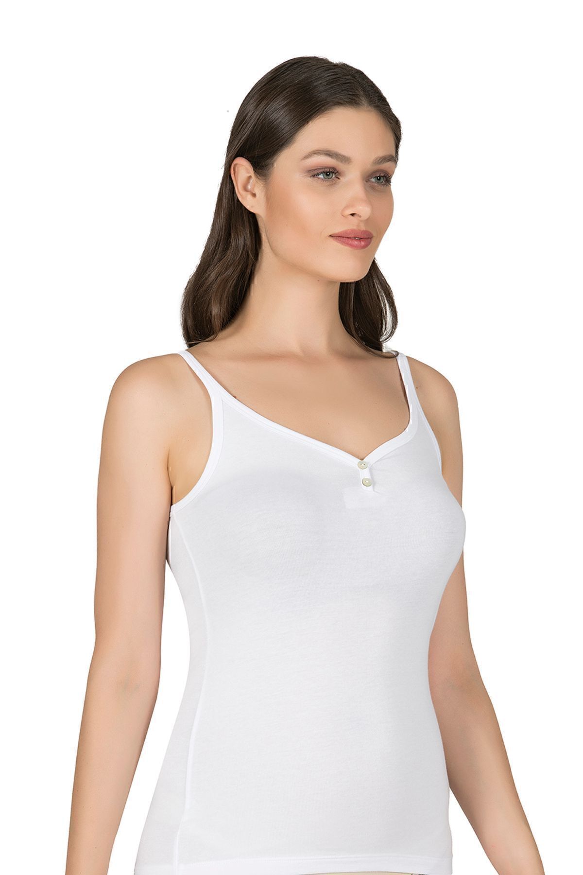 ÖZKAN underwear-Özkan 22164 Γυναικείο εσώρουχο με λεπτό λουράκι Mother of Pearl Button Cotton Modal 5