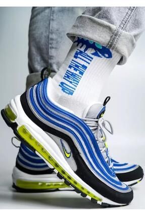 Nike Sneaker Hakiki Deri Reflektorlu Gunluk Spor Ayakkab Mavi Fiyat Yorumlar Trendyol