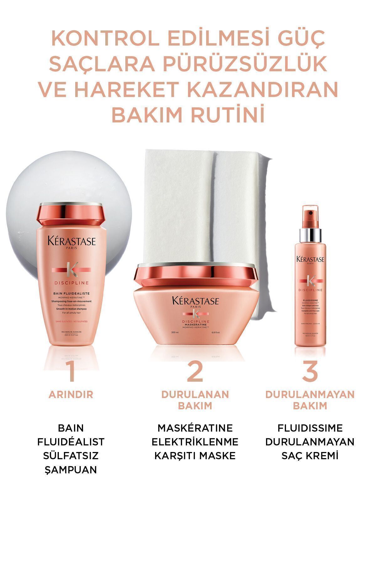 Kerastase-DisciplineBainFluidéaliste - 250ml Sulfate-free Shampoo for Difficult to Shape Hair 4
