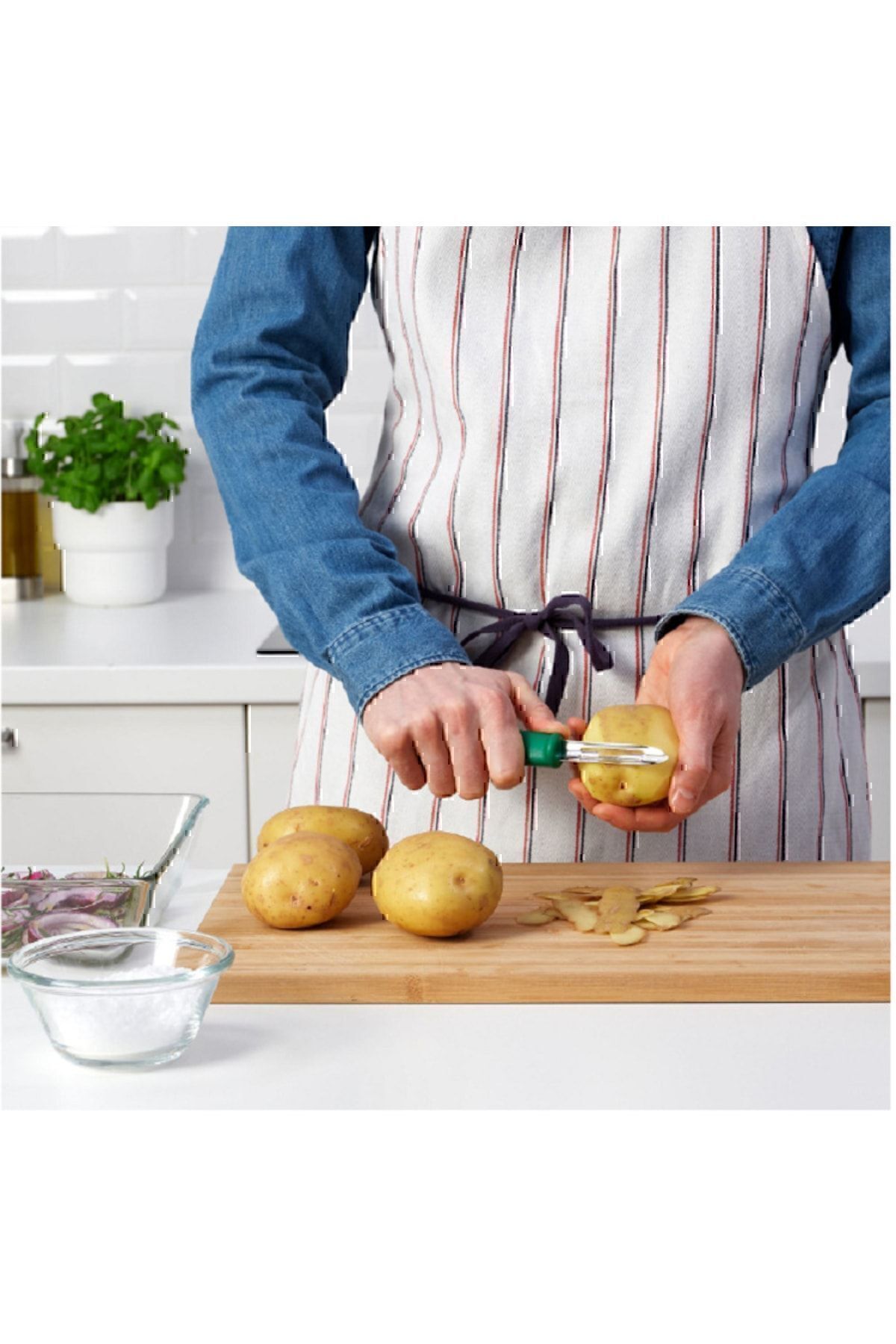 IKEA-قطاعة بيتزا Uppfylld + مقشرة بطاطس خضراء + مقشرة خضراء 1 قطعة Dfitset 3