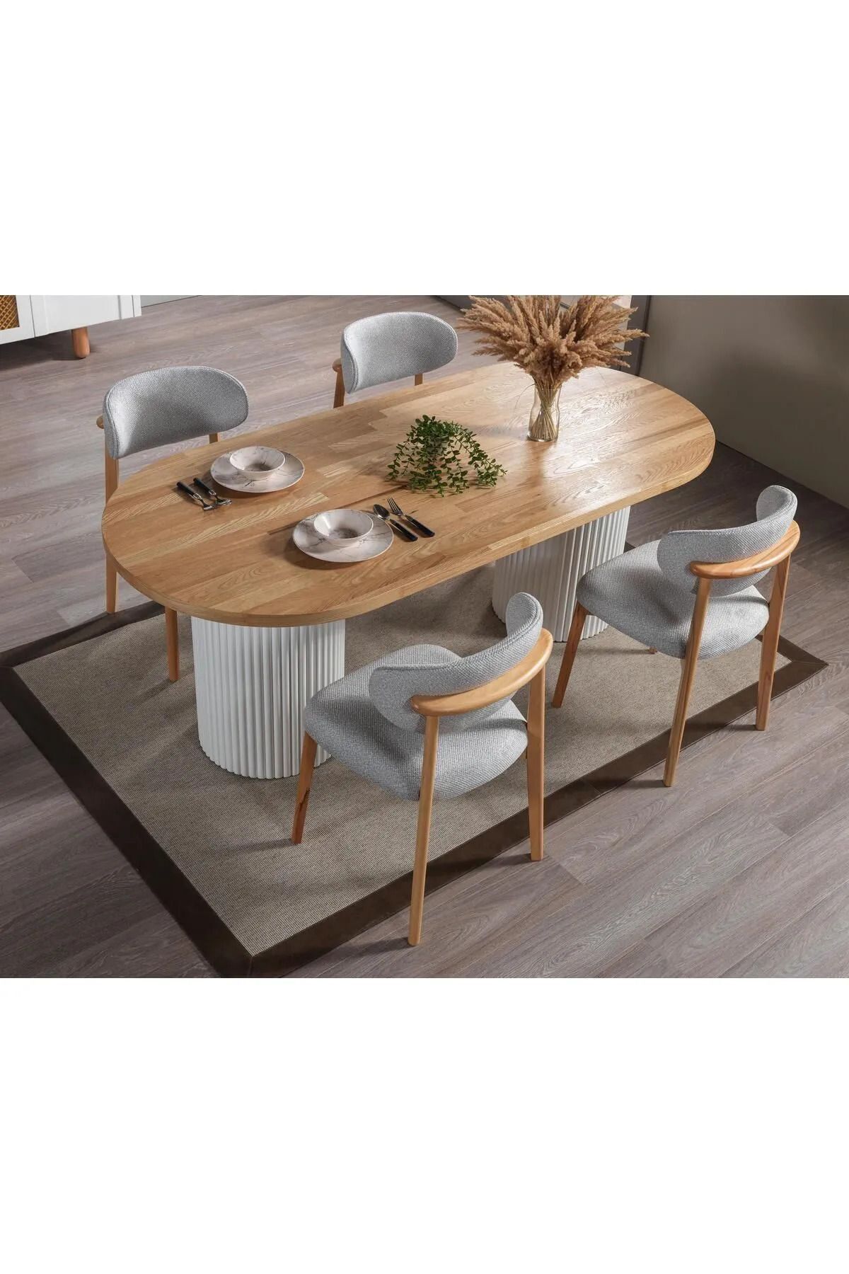 Bohemian 2-Piece Dining Table Chair