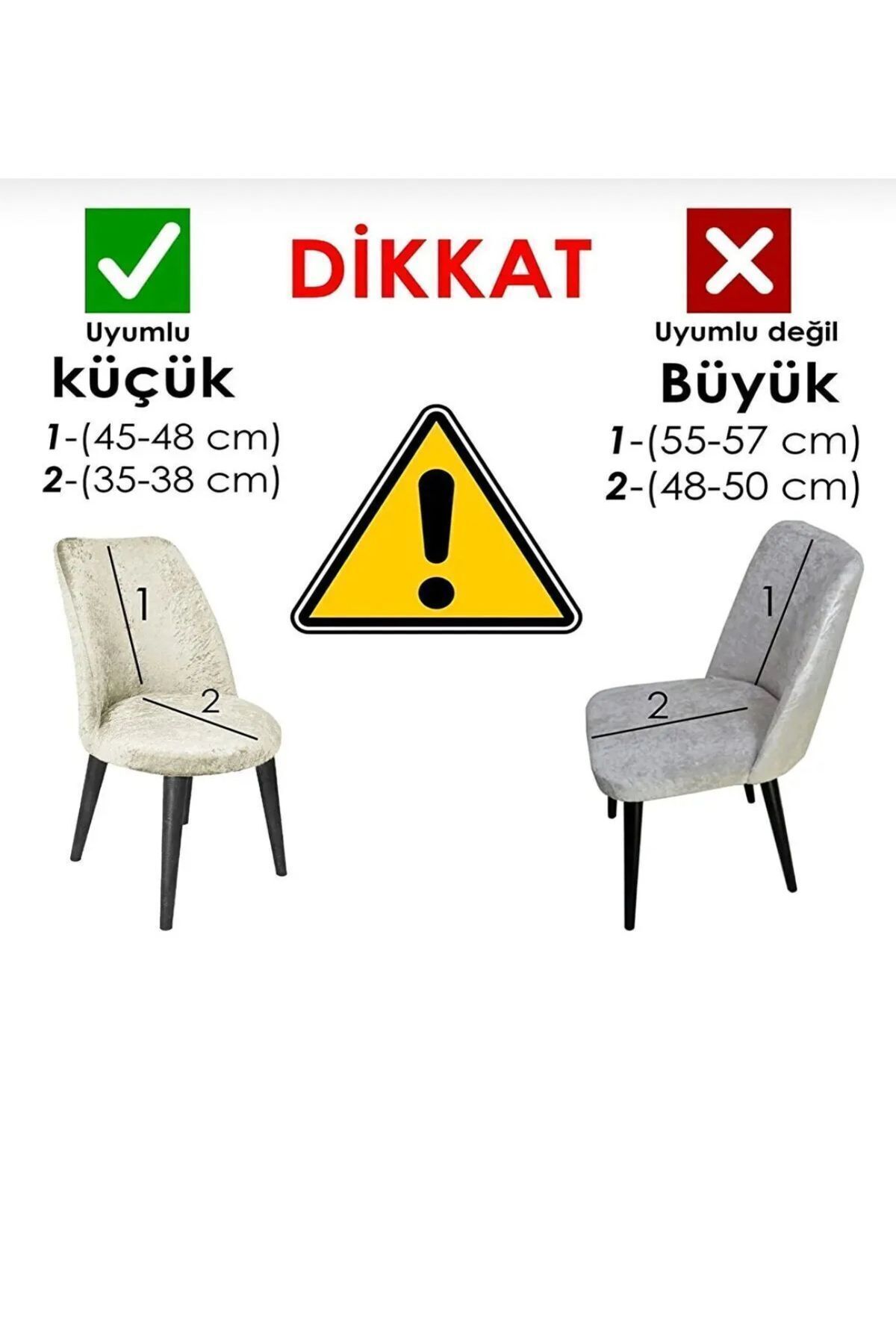 ÖZMAKAN-1 Piece Lycra Oval Chair Cover - Washable and Elastic 5