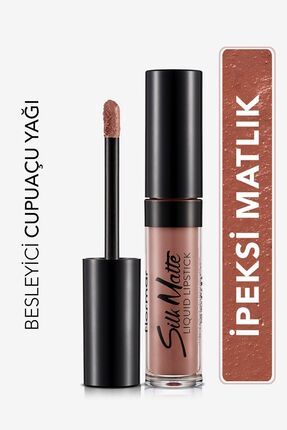 Flormar Kadife Dokulu Likit Mat Ruj (MORUMSU AÇIK NUDE)-silk Matte Liquid Lip...
